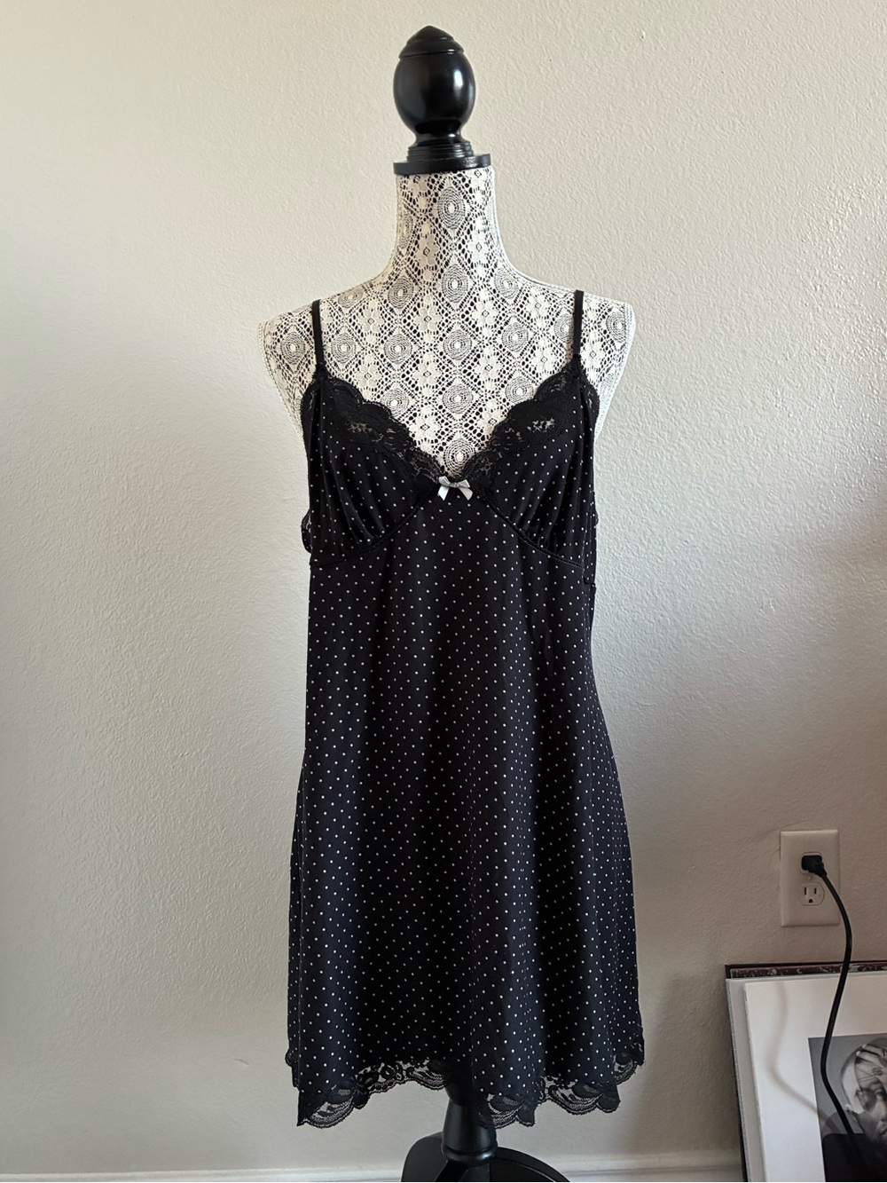 Studio Donatella Black Polka Dot Dress